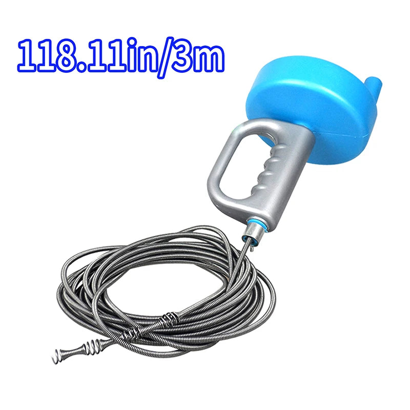 Extendable Bathroom Kitchen Cleaning Tools 3 Meters Sewer Pipe Plunger Dredge Toilet Sink Drain Unblocker Handheld Household