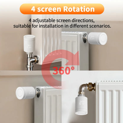 Tuya Smart Zigbee 3.0 Thermostatic Valve Radiator Zigbee Thermostatic Valve Connected Thermostatic Head TRV Alexa Google Home