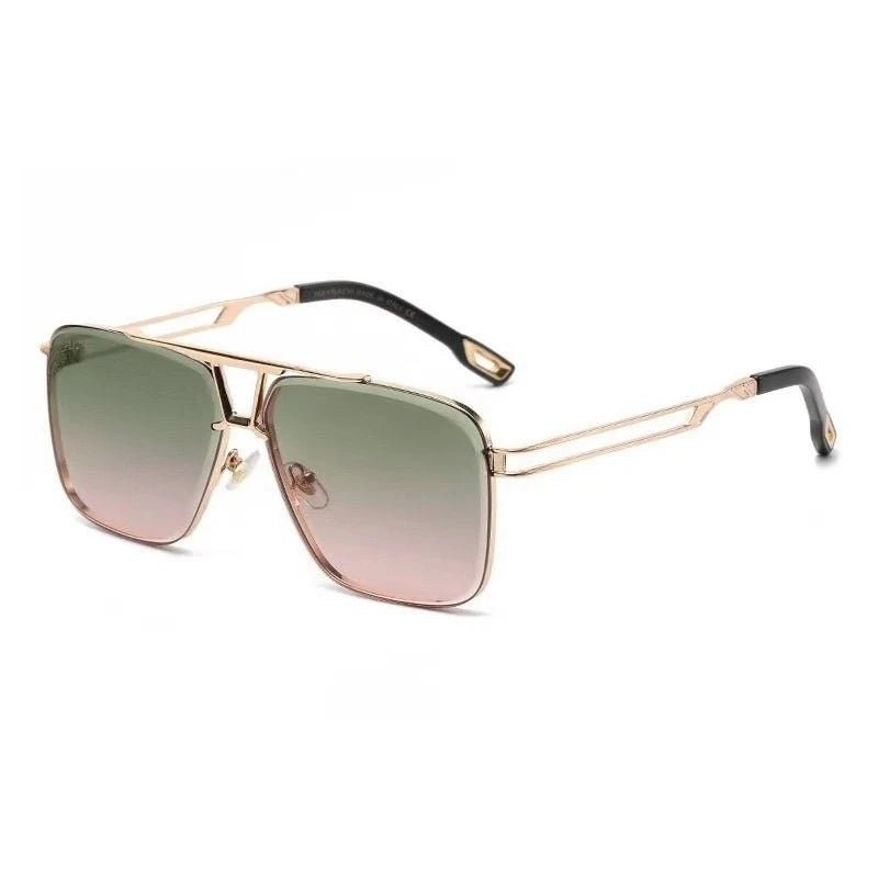 Luxury Men's Polarized UV400 Sunglasses, Trendy Aviator Sunglasses, Metal Frame Outdoor Hiking Glasses, Fishing Glasses