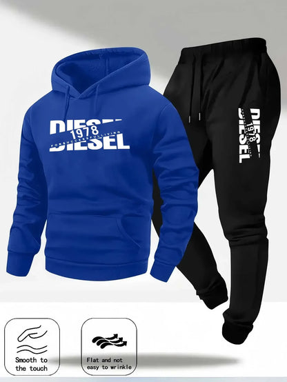 2025 popular autumn and winter new hooded sportswear sportswear fashion hooded sportswear casual sportswear and pants two in one