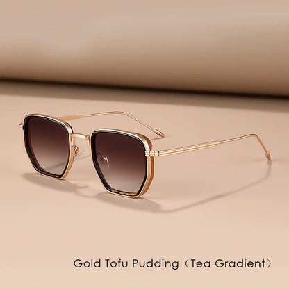 Square Frame Sunglasses UV400, Oversized Full Frame Design with Polarized Lenses, Fashion Sun Protection for Daily Wear