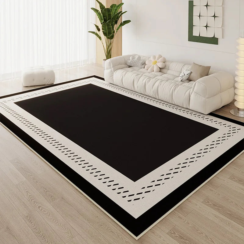 Ins Simple Style Room Decor Non-slip Carpet Nordic Light Luxury Soft Large Living Room Rugs Lint-free Easy Cleaning Tatami Mat