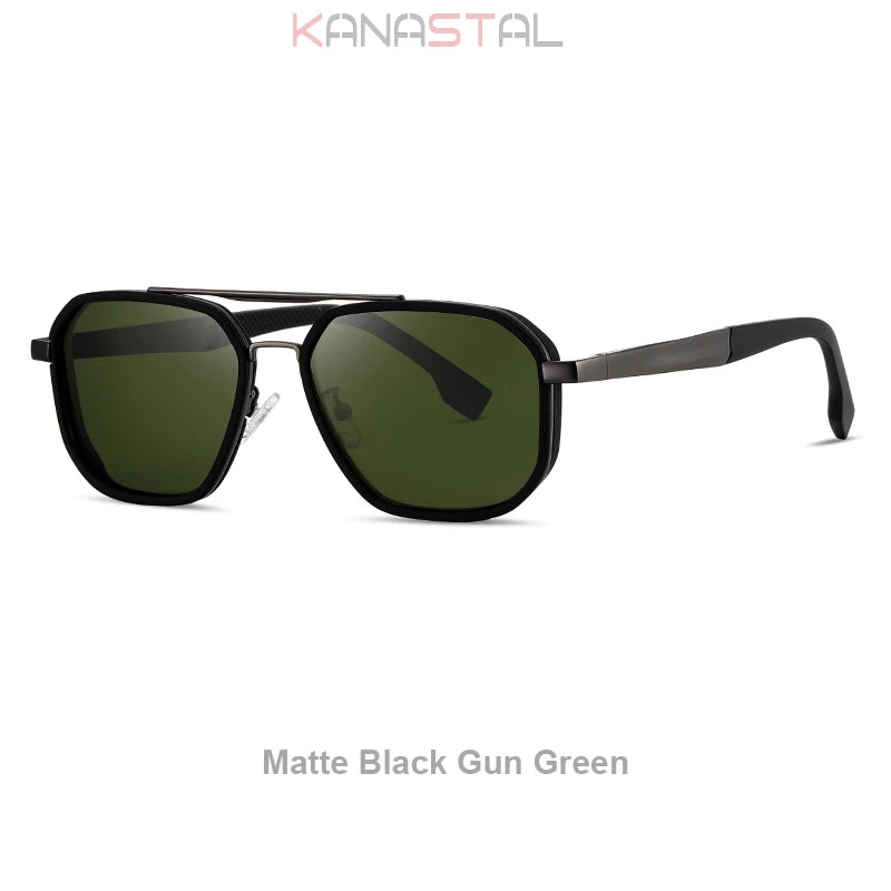 Men Polarized Sunglasses UV400 Sun Glasses Women Metal Eyeglasses Frame Outdoor Fishing Cycling Goggles Anti Glare Shade Eyewear