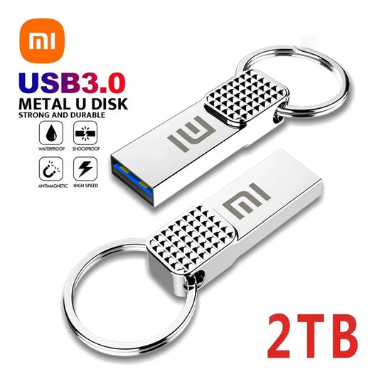 Xiaomi 2TB 1TB Original Metal USB Memory Stick USB 3.0 High Speed Transmission USB Flash Drives 512GB 128GB Waterproof Pendrive