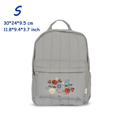 KS Brand Mommy Bag Travel Children Kid Cherry Backpack Primary Schoolbag Baby Waterproof Print Kindergarten Bags Boys Girls Gift