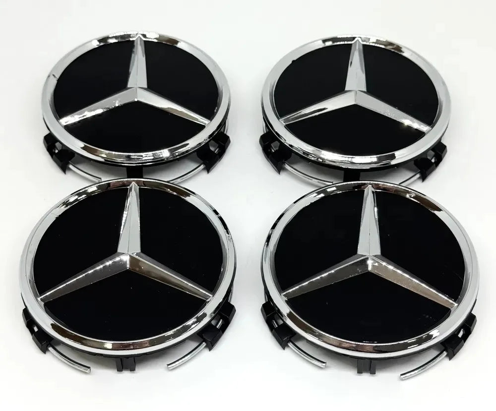 4pcs 75mm Car Wheel Center Hub Caps Cover For Mercedes Benz AMG A B G R Class GLA GLK W176  W108 W168 W204 W251 W463 Accessories