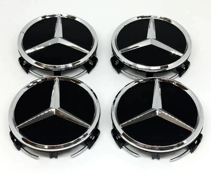 4pcs 75mm Car Wheel Center Hub Caps Cover For Mercedes Benz AMG A B G R Class GLA GLK W176  W108 W168 W204 W251 W463 Accessories