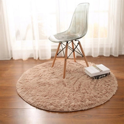vikama Grass Green Round Rug for Bedroom Home Decor Fluffy Shag Circle Area Rugs Kids Room Classroom Nursery Living Room Decor