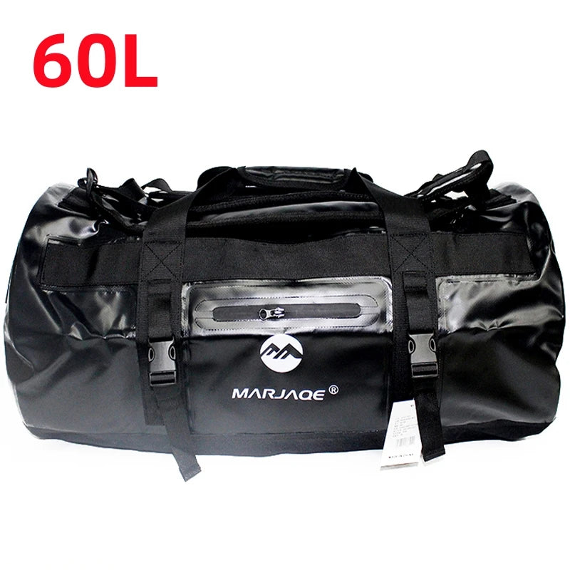 30L 60L 90L Kayaking Bag Waterproof Bag Dry Saddle Luggage Storage Beach Rafting Travel Camping Swimming Bags Drifting Bag X499A
