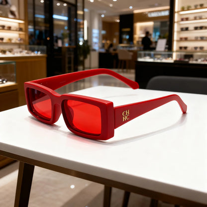 Vintage Sunglasses Women Unique Square Frame Hot Girl Fashion Trendy Shopping Versatile Best Seller