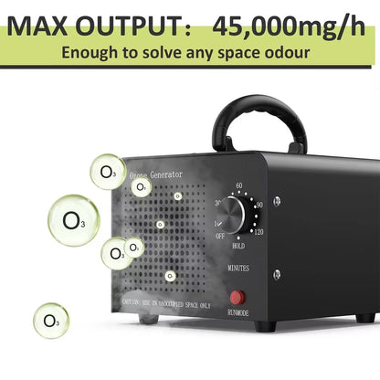 AC110V AC240V Ozone Generator 60000mg/h Ozone Machines for Home and Commercial Use Car Basement Offices Smoke and Pet Room