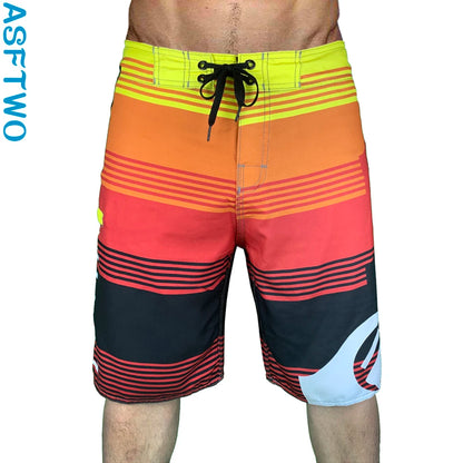 New Summer Men'S Board Casual Drawstring Pockets Shorts Beach Brand Short Surfing Bermudas Male Boardshorts Quick Dry For Sports