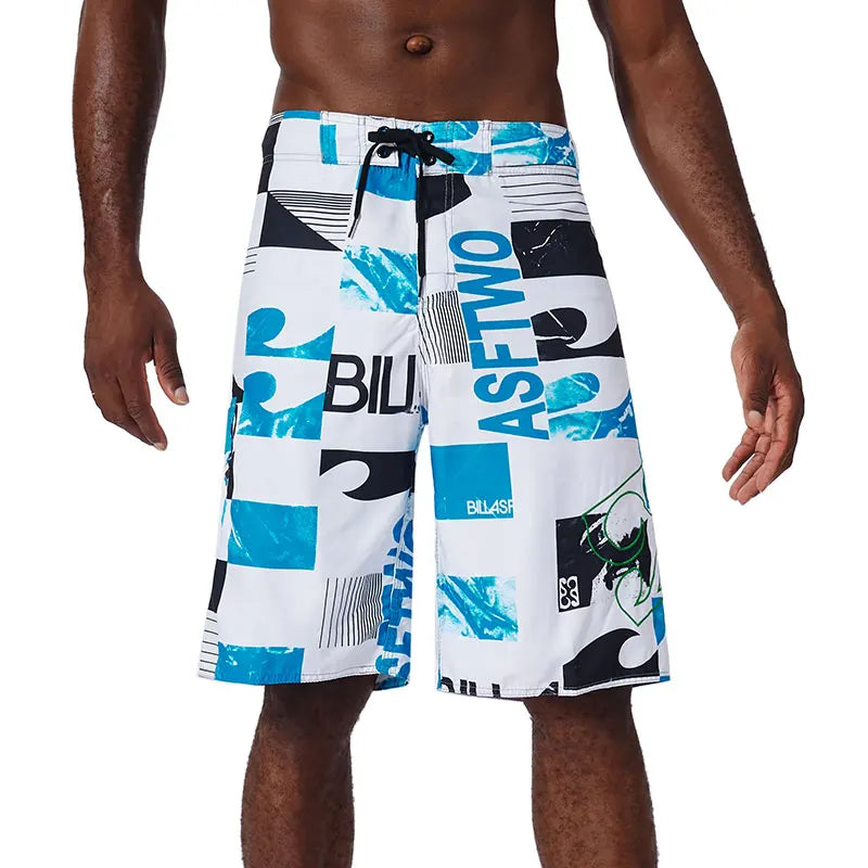 New Summer Men'S Board Casual Drawstring Pockets Shorts Beach Brand Short Surfing Bermudas Male Boardshorts Quick Dry For Sports