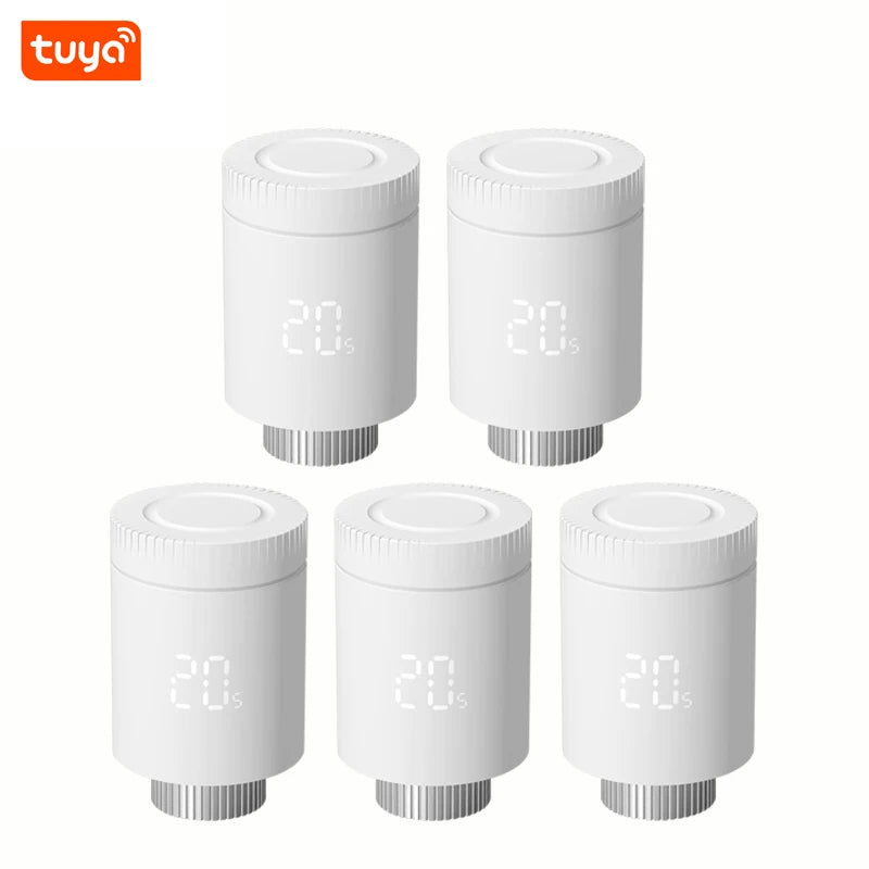 Tuya Smart Zigbee 3.0 Thermostatic Valve Radiator Zigbee Thermostatic Valve Connected Thermostatic Head TRV Alexa Google Home