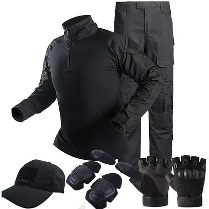 Tactical Uniform Milit Outdoor Camouflage Suit Combat Shirts Pants Men Fishing Trainning Airsoft Paintball Hunting Clothes Sets