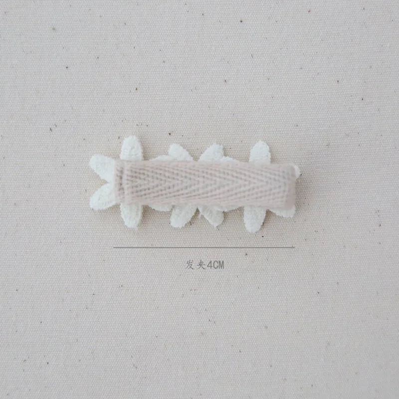 Handmade Headwear, 5Pcs/Lot Children's Hair Clips, Baby Hair Accessories, Full coverage fabric hair Clip Bows for Girls