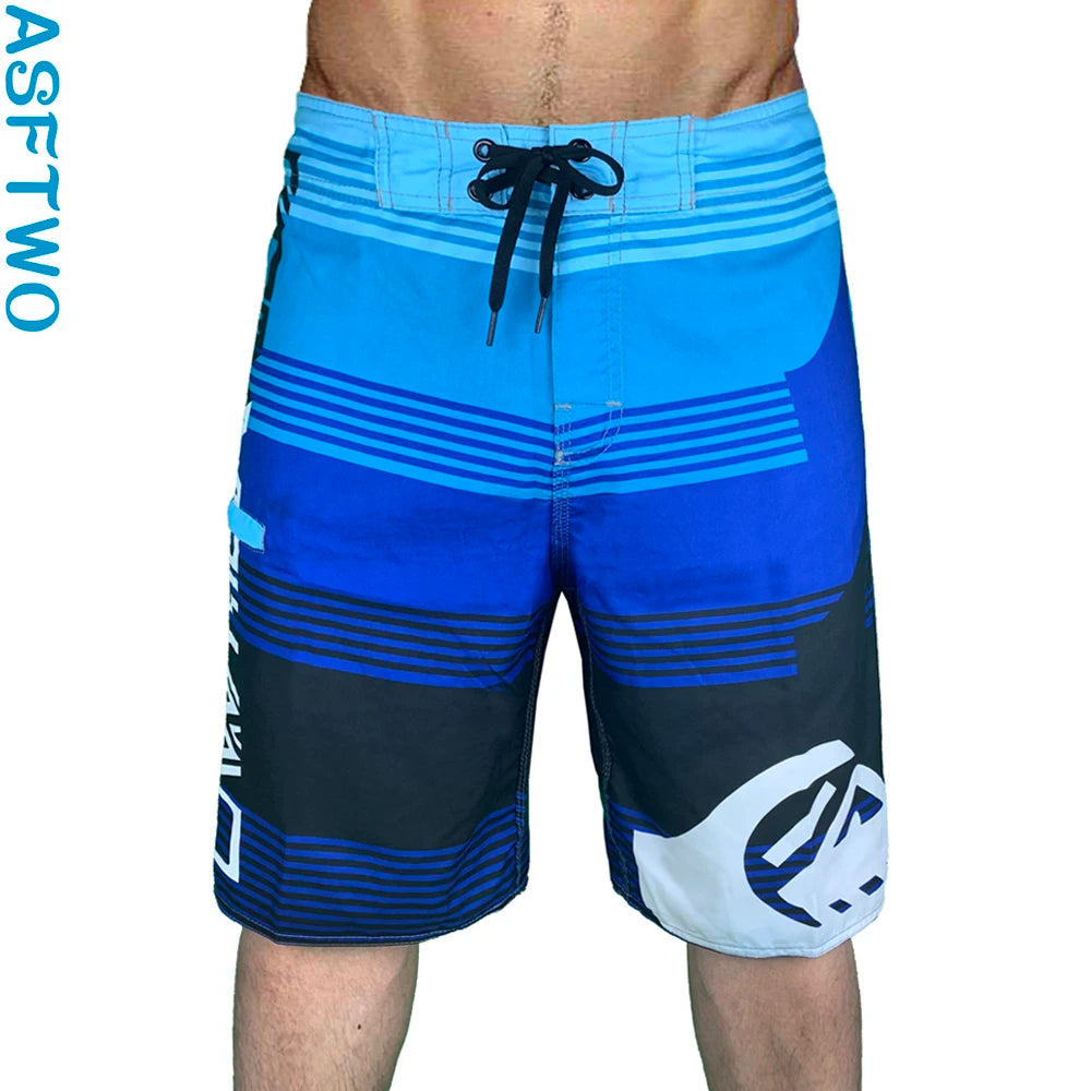 New Summer Men'S Board Casual Drawstring Pockets Shorts Beach Brand Short Surfing Bermudas Male Boardshorts Quick Dry For Sports