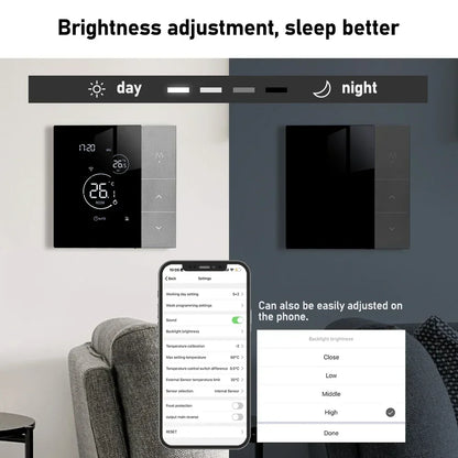 WiFi Thermostat Tuya Smart Home Thermoregulator For Boiler/Electric/Underfloor Heating Temperature Controller Alice Alexa Google