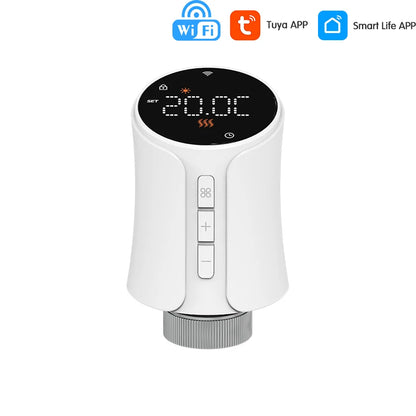 1-5PCS Tuya WiFi/Zigbee Thermostatic Radiator Valve Smart TRV Thermostat Temperature Controller Works With Alexa & Google Home