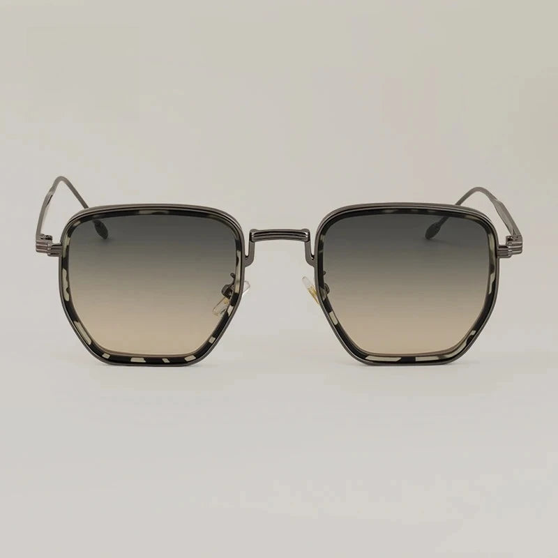 Square Frame Sunglasses UV400, Oversized Full Frame Design with Polarized Lenses, Fashion Sun Protection for Daily Wear