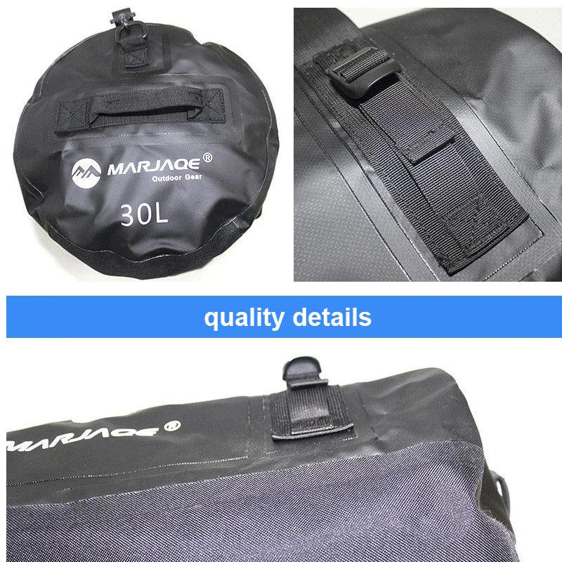 30L 60L 90L Kayaking Bag Waterproof Bag Dry Saddle Luggage Storage Beach Rafting Travel Camping Swimming Bags Drifting Bag X499A
