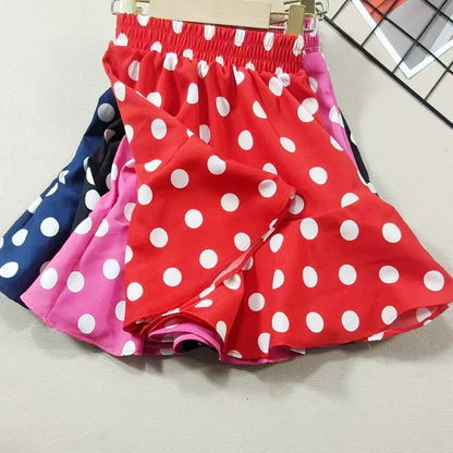 Children's Clothing New Summer Girl Fashion Polka Dot Half Skirt Minimalist Style Chiffon Mini Skirt Baby Beach Skirt