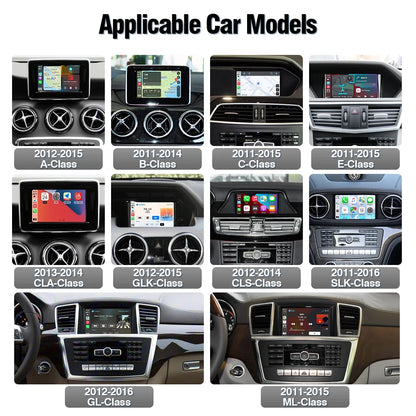 AUTOTOP Wireless CarPlay Android Auto for Mercedes Benz A B C E CLA GLA GLK ML Sprinter NTG4.5 Becker Module Navigation