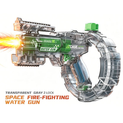 2026 Energy Gathering Ring Electric Water Gun Led Emitting Automatic Continuous Water Squirt Gun Summer Outdoor