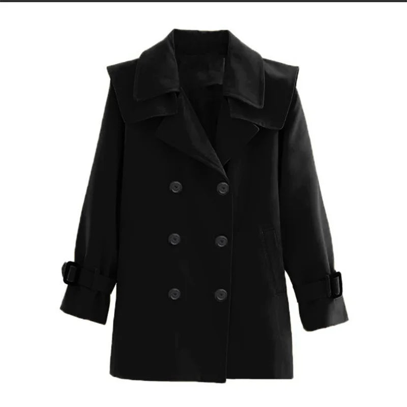 Girls Windbreaker Coat Spring Autumn Kids Windproof Jackets Children Mid-Length Trench Outerwear Teenagers Overcoat 4-14 Years
