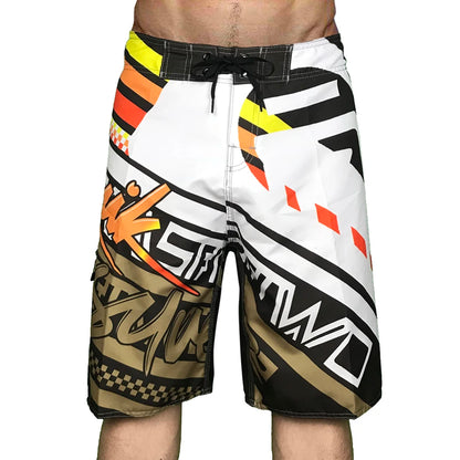 New Summer Men'S Board Casual Drawstring Pockets Shorts Beach Brand Short Surfing Bermudas Male Boardshorts Quick Dry For Sports