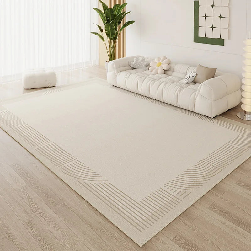 Ins Simple Style Room Decor Non-slip Carpet Nordic Light Luxury Soft Large Living Room Rugs Lint-free Easy Cleaning Tatami Mat