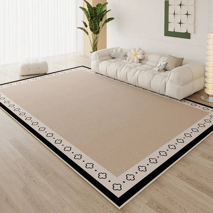 Ins Simple Style Room Decor Non-slip Carpet Nordic Light Luxury Soft Large Living Room Rugs Lint-free Easy Cleaning Tatami Mat