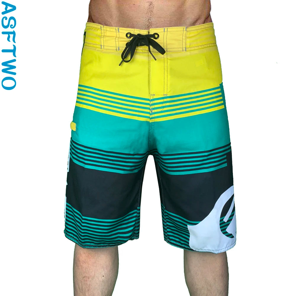New Summer Men'S Board Casual Drawstring Pockets Shorts Beach Brand Short Surfing Bermudas Male Boardshorts Quick Dry For Sports
