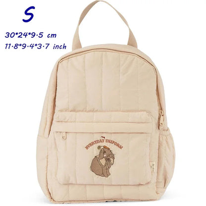 KS Brand Mommy Bag Travel Children Kid Cherry Backpack Primary Schoolbag Baby Waterproof Print Kindergarten Bags Boys Girls Gift