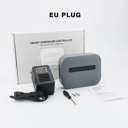 6 /8 Station Tuya WiFi Indoor Smart Sprinkler Controller Irrigation System Remote Control by Phone Works with Smartlife EU Plug