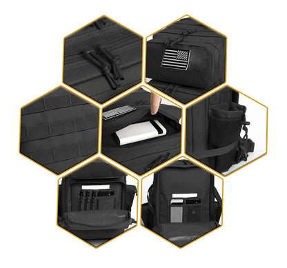 Tactical Backpacks For Men Molle Daypack 35L/45L Large 3 Day Bug Out Bag Hiking Rucksack With Bottle Holder  nylon backpack