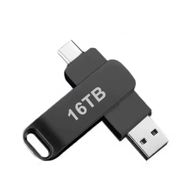 16TB USB 3.2 Flash Drives Super High Speed Transfer Metal Pendrive Memory Card Pendrive Flash Disk Memoria Waterproof StickHot