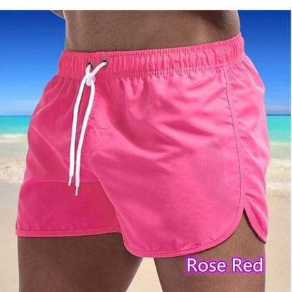 Men's Swim Shorts Swim Trunks Quick Dry Board Shorts Bathing Suit Breathable Drawstring With Pockets for Surfing Beach Summer