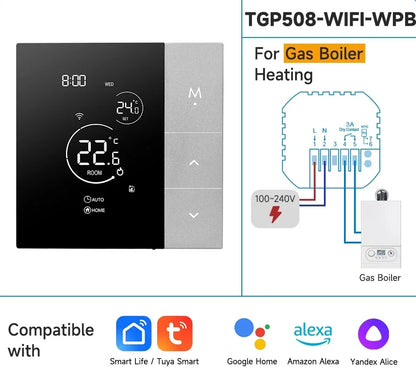 WiFi Thermostat Tuya Smart Home Thermoregulator For Boiler/Electric/Underfloor Heating Temperature Controller Alice Alexa Google