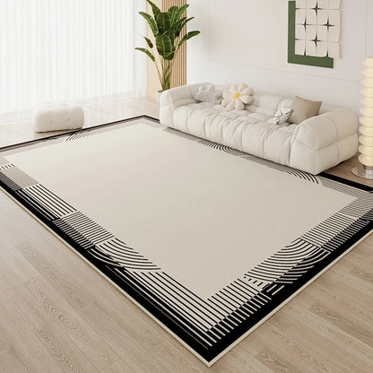 Ins Simple Style Room Decor Non-slip Carpet Nordic Light Luxury Soft Large Living Room Rugs Lint-free Easy Cleaning Tatami Mat