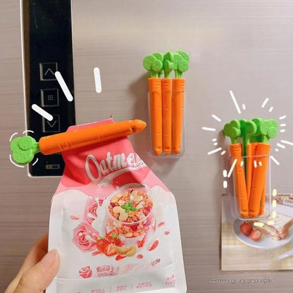 5/12PCS French Fry Shaped Sealing Clip - For Snack Sealing, Food Clips, Plastic Bag Seasoning Sealing StripsWall mounted
