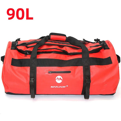 30L 60L 90L Kayaking Bag Waterproof Bag Dry Saddle Luggage Storage Beach Rafting Travel Camping Swimming Bags Drifting Bag X499A