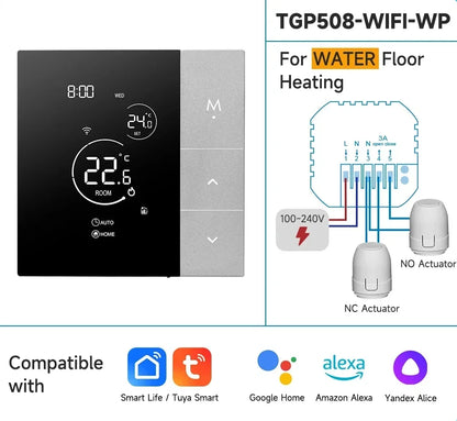 WiFi Thermostat Tuya Smart Home Thermoregulator For Boiler/Electric/Underfloor Heating Temperature Controller Alice Alexa Google