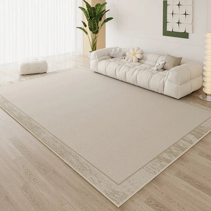 Ins Simple Style Room Decor Non-slip Carpet Nordic Light Luxury Soft Large Living Room Rugs Lint-free Easy Cleaning Tatami Mat