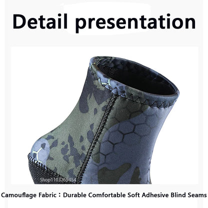 5mm Neoprene Diving Socks Summer Diving Sport Socks Surf Beach Booties Anti-Slip Swimming Fin Sand Proof Ice Bath Warm Socks