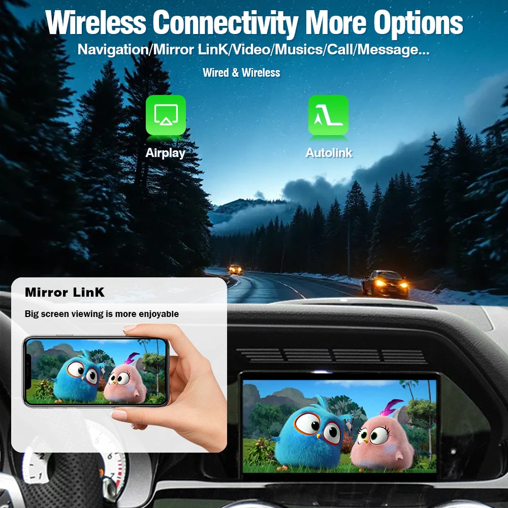 AUTOTOP Wireless CarPlay Android Auto for Mercedes Benz A B C E CLA GLA GLK ML Sprinter NTG4.5 Becker Module Navigation