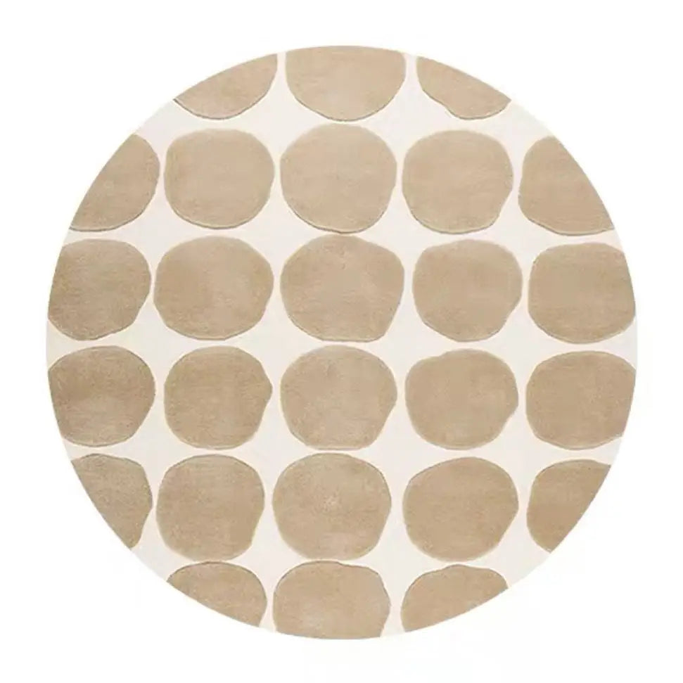 Nordic Round Ins Carpet Living Room Decoration Home Bedroom Short Velvet Carpets Non-slip Washable Floor Mats Large Area Rug