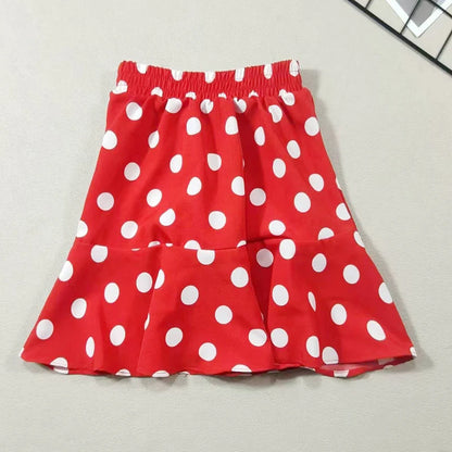Children's Clothing New Summer Girl Fashion Polka Dot Half Skirt Minimalist Style Chiffon Mini Skirt Baby Beach Skirt