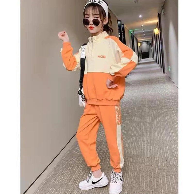 12 Girls Suit 11 Spring and Autumn Fashion Clothing 10 Girls Short 9 Baby Letter 8 Jacket + Pants 7 Sportswear  6 5 2 Years Old