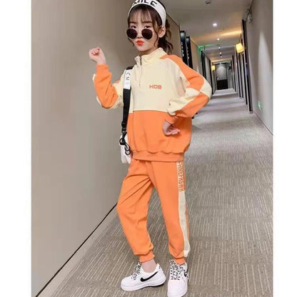 12 Girls Suit 11 Spring and Autumn Fashion Clothing 10 Girls Short 9 Baby Letter 8 Jacket + Pants 7 Sportswear  6 5 2 Years Old